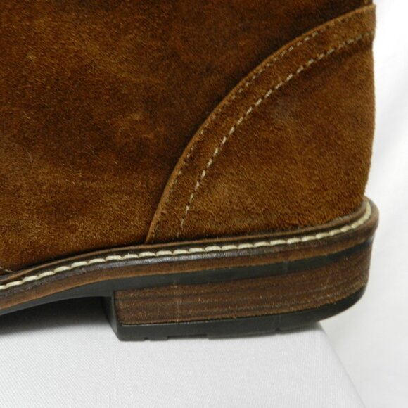 NAOT Pilot Suede ankle lace up Boots Shearling lined Men brown Size Sz 43   10.5